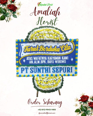 Papan Bunga Duka di Kakenturan Satu